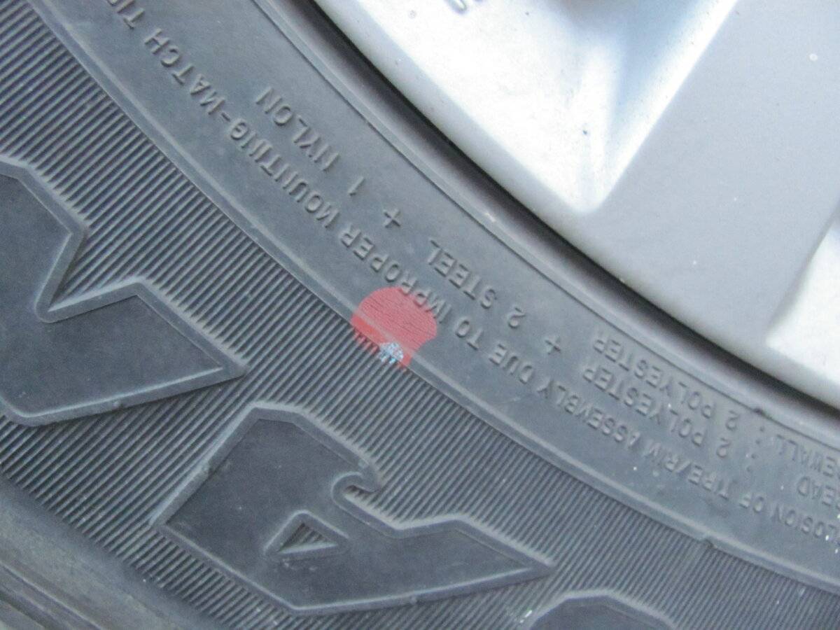 Красная точка на шине что означает