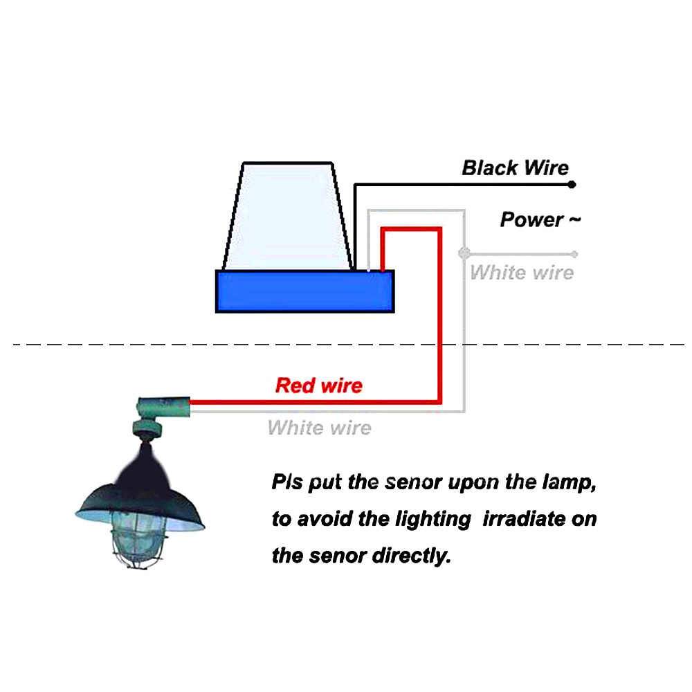 Схема подключения датчика освещения для освещения, фотореле