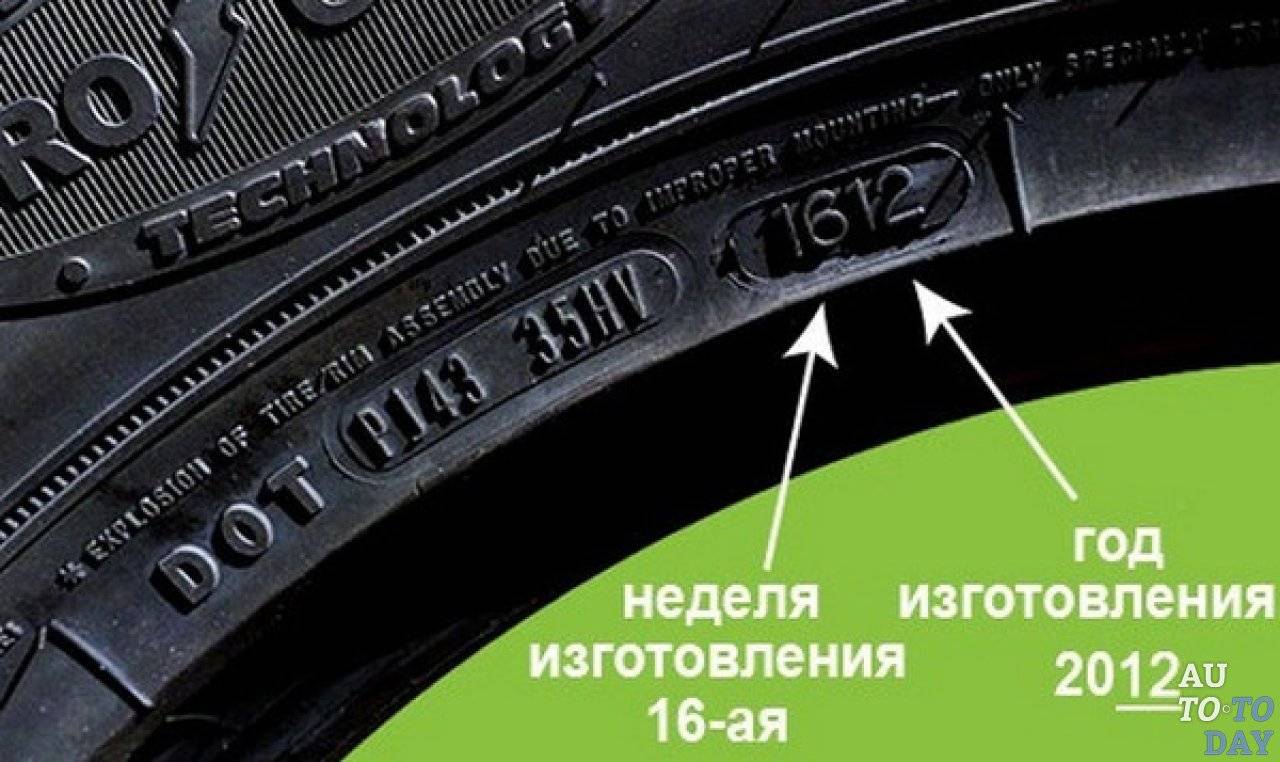 Как узнать дату выпуска шин по маркировке