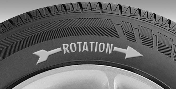 Rotation на шинах: перевод inside outside, определение направления