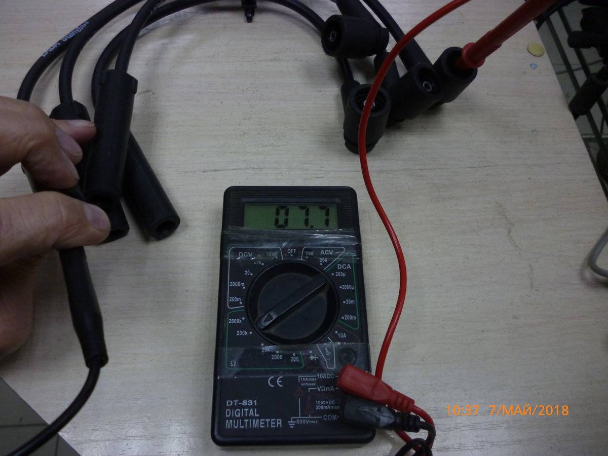 Как проверить высоковольтные провода мультиметром