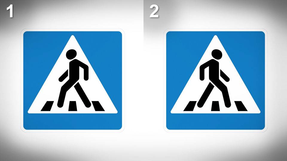 Знак пешеходный переход: как выглядят, что обозначает знак в красном треугольнике