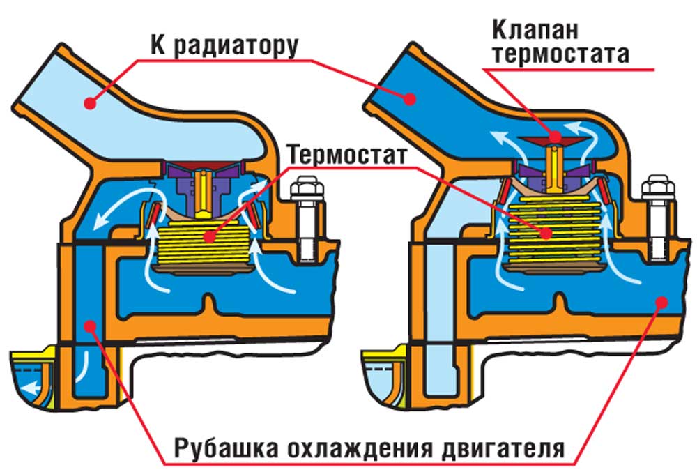 Принцип работы термостата ваз – обзор конструкции и назначения каждой его детали, как определить неи
